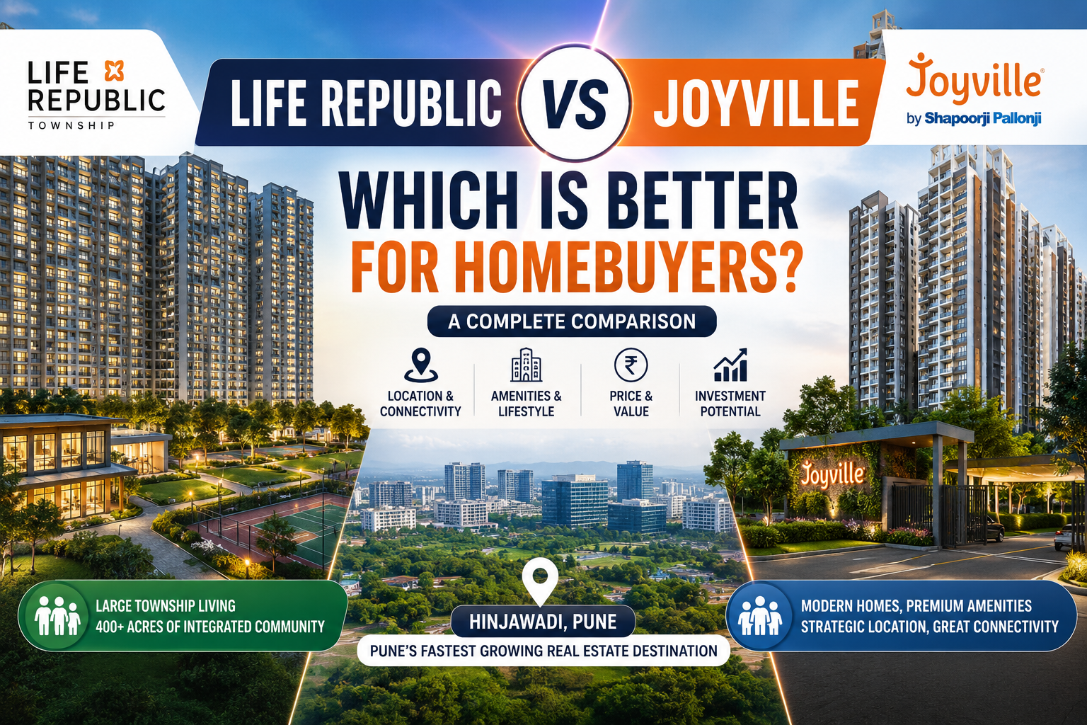 Life Republic vs Joyville: Which Is Better for Homebuyers in Pune?