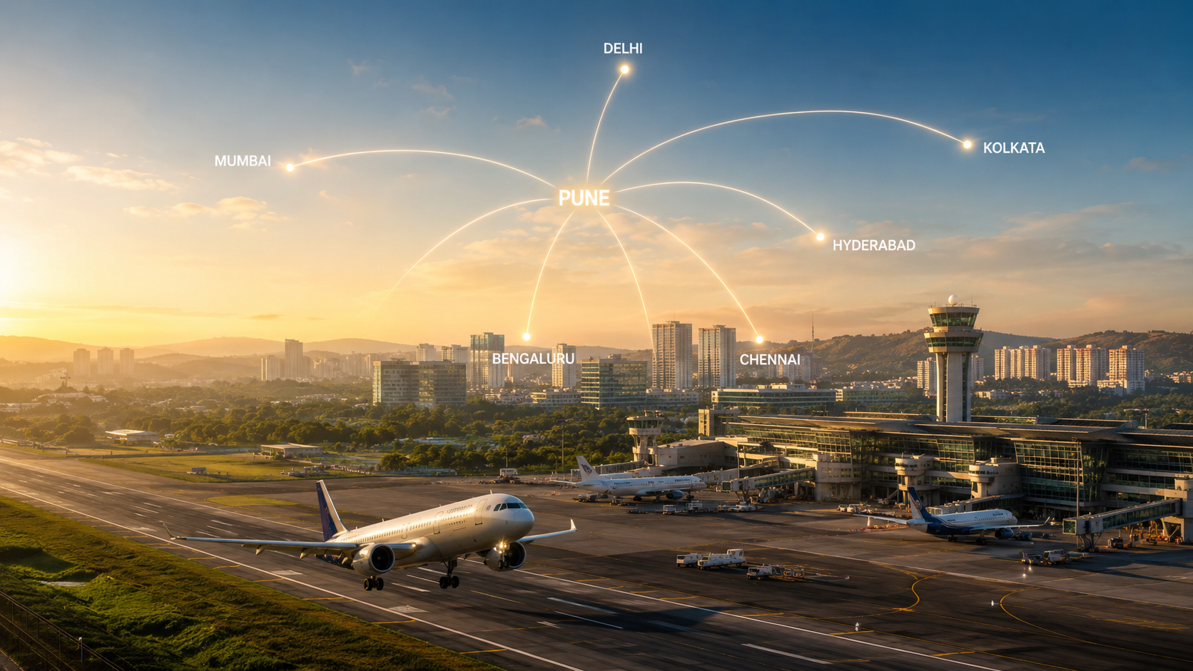 Pune Airport May Become Part of India’s Hub-and-Spoke Aviation Network: What It Means for Connectivity, Economy & Real Estate